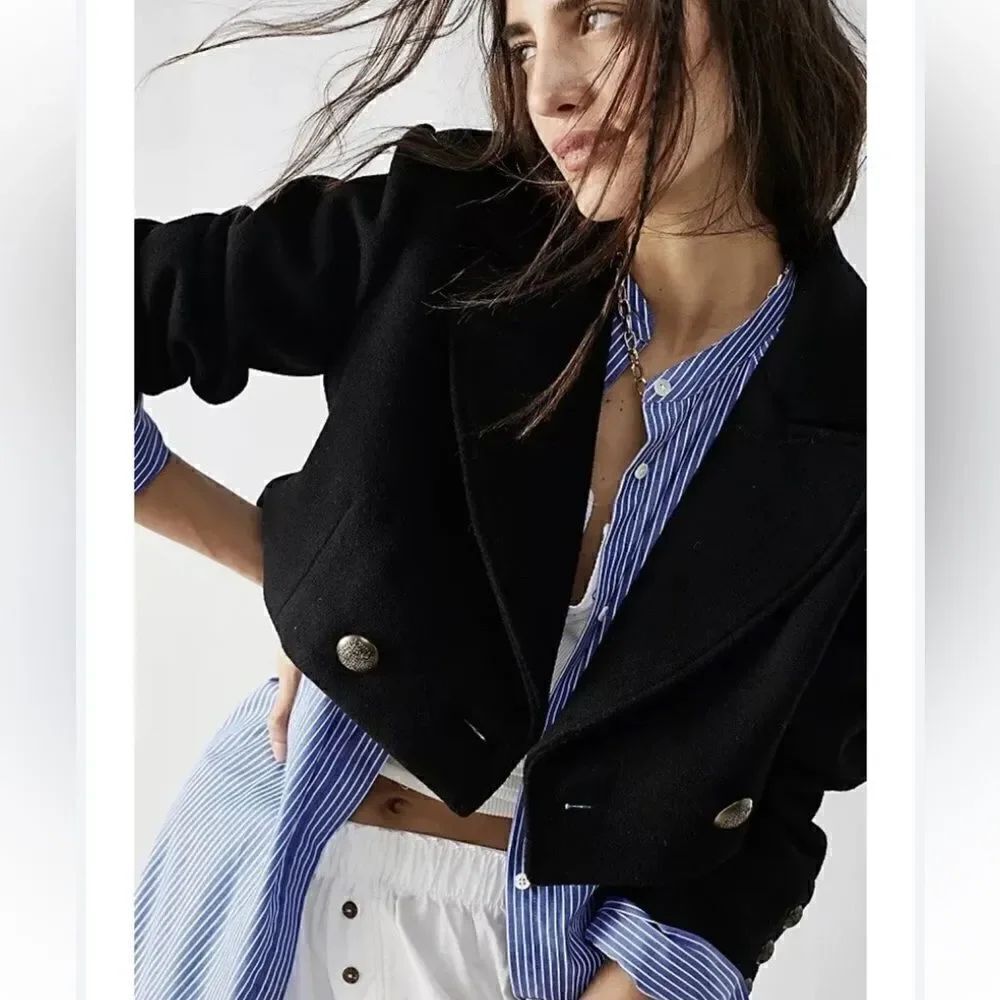Free People Perry Cropped Blazer/ size S